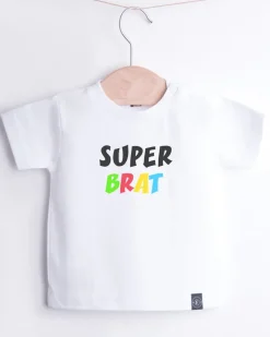 Biała koszulka lub body dla super brata