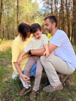 Biała koszulka męska z nadrukiem tata