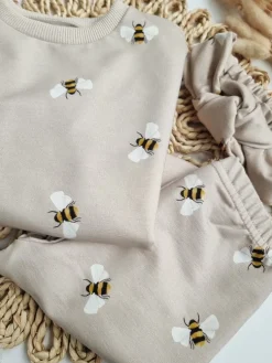 Bluza dla dziewczynki pszczółki na beżu