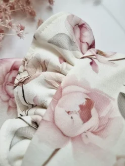 Bluza dla dziewczynki z falbankami ogród piwonii