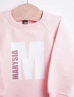 Bluza dla dziewczynki z inicjałem i imieniem