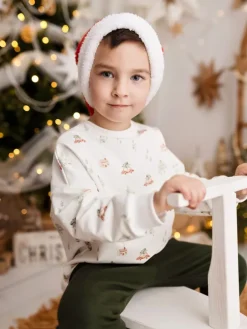 Bluza dziecięca auto z choinką