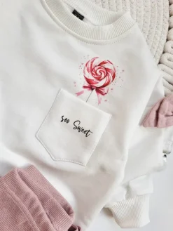Bluza dziecięca lizak w kieszonce soo sweet