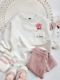 Bluza dziecięca lizak w kieszonce soo sweet