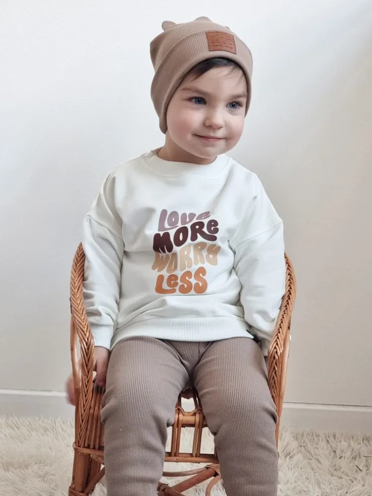 Bluza dziecięca love more worry less