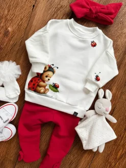 Bluza dziecięca misio biedronka