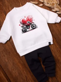 Bluza dziecięca motor z sercem