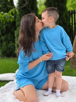 Bluza dziecięca niebieska
