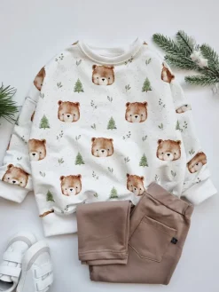 Bluza dziecięca niedźwiadki w lesie