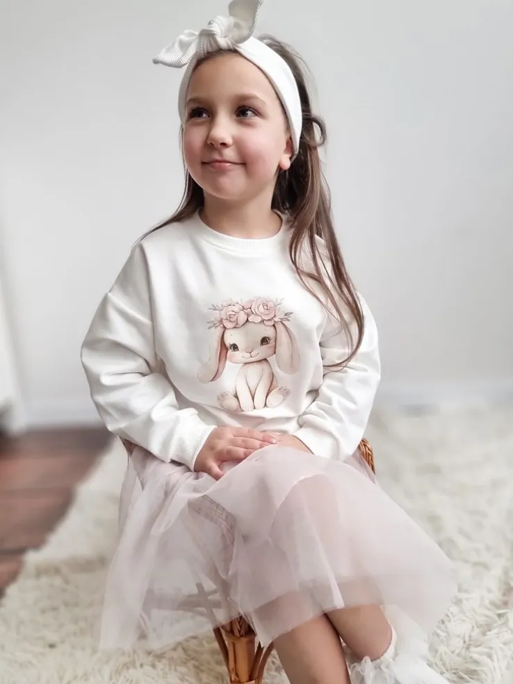 Bluza dziecięca słodki pluszowy zajączek