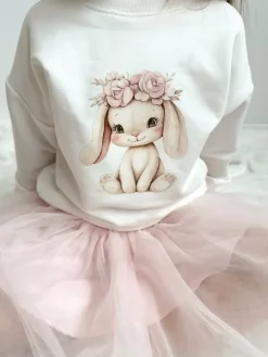 Bluza dziecięca słodki pluszowy zajączek
