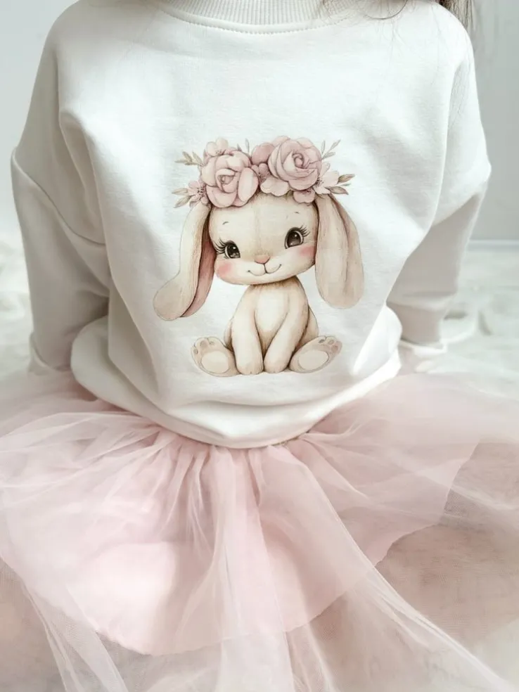Bluza dziecięca słodki pluszowy zajączek
