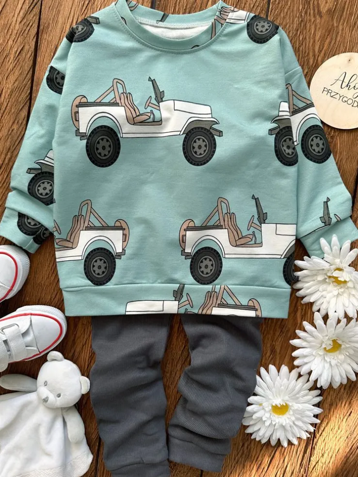 Bluza dziecięca w samochody