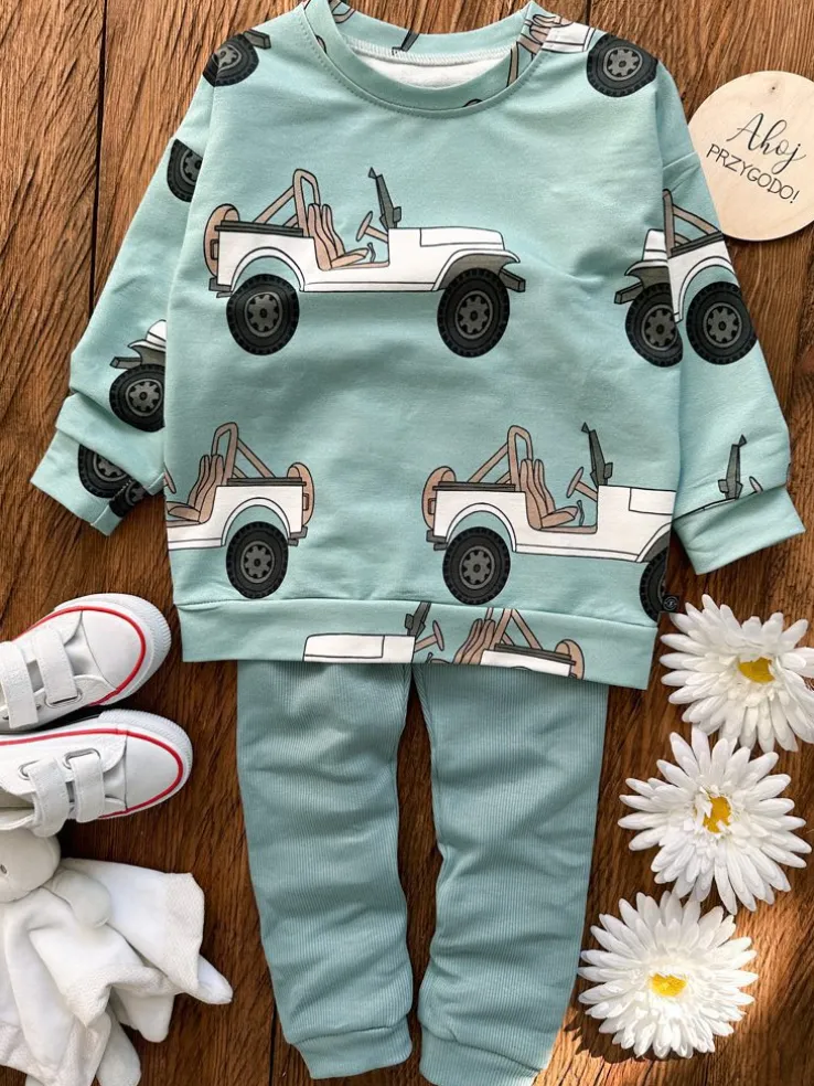 Bluza dziecięca w samochody