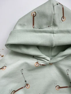 Bluza dziecięca z kapturem hulajnogi