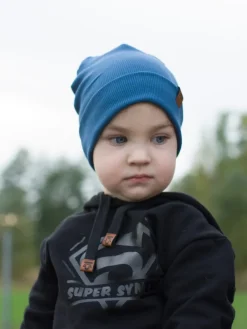 Bluza dziecięca z kapturem z czarnym nadrukiem super synek/córka