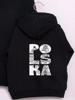 Bluza dziecięca z kapturem z nadrukiem na plecach POLSKA