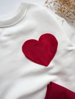 Bluza dziecięca z kieszonką w kształcie serca