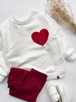 Bluza dziecięca z kieszonką w kształcie serca