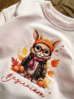 Bluza dziecięca z nadrukiem króliczka #jesieniara