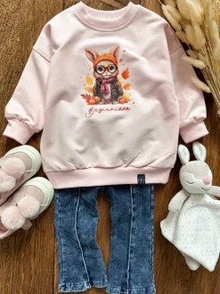 Bluza dziecięca z nadrukiem króliczka #jesieniara