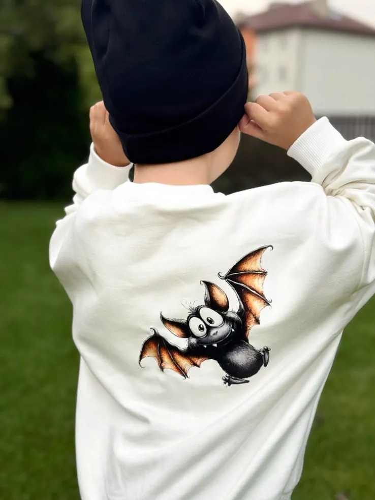 Bluza dziecięca z nadrukiem nietoperza