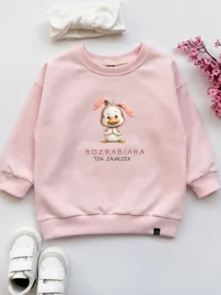 Bluza dziecięca z nadrukiem rozrabiara tzn. zajączek
