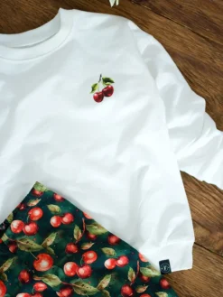 Bluza dziecięca z nadrukiem wisienek