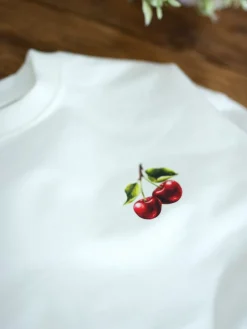 Bluza dziecięca z nadrukiem wisienek