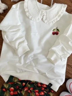 Bluza dziecięca z nadrukiem wisienek