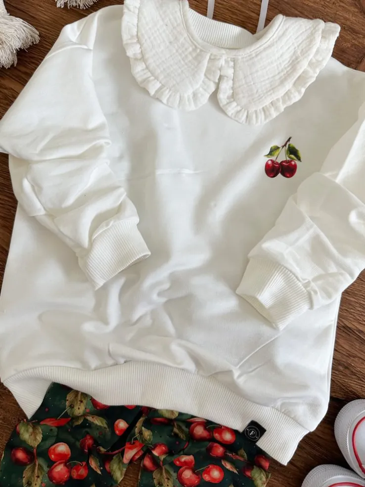 Bluza dziecięca z nadrukiem wisienek