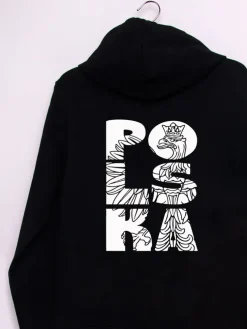 Bluza unisex kapturem z nadrukiem na plecach POLSKA