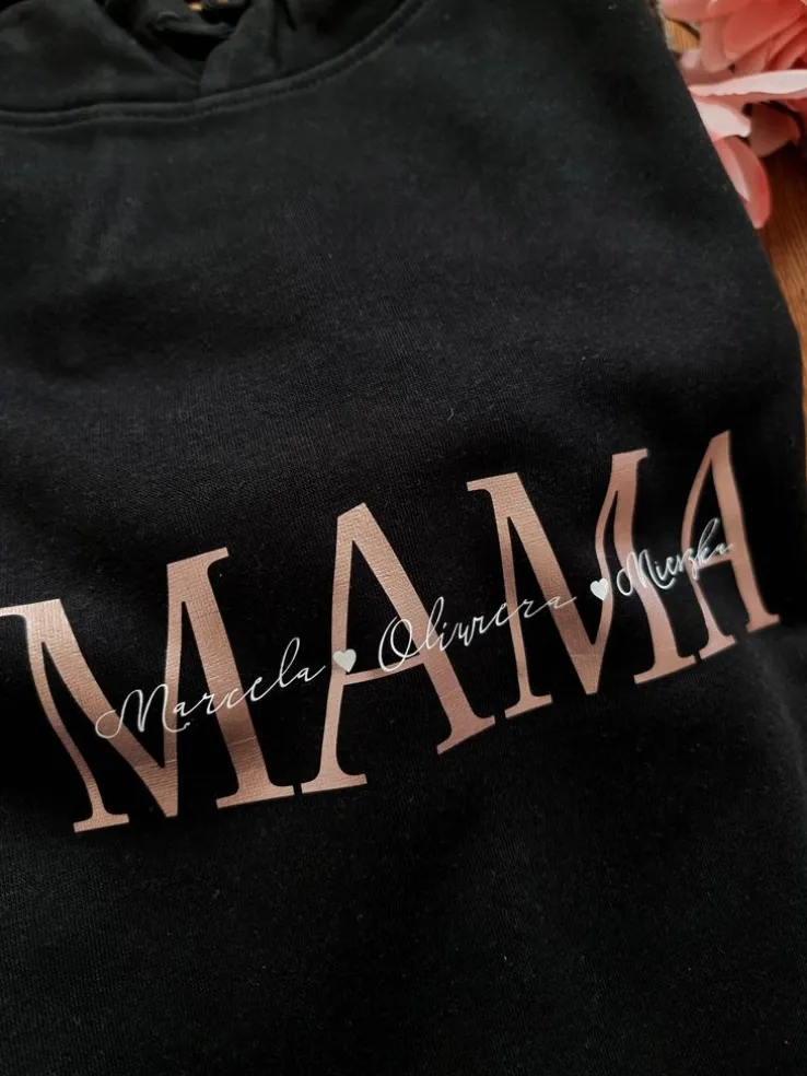 Bluza unisex Mama + imiona dzieci