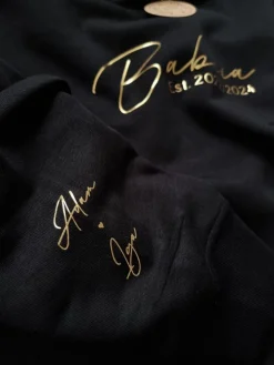 Bluza unisex z kapturem Babcia est. z imionami wnuków