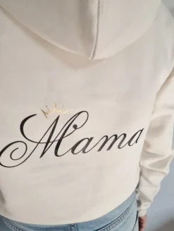 Bluza unisex z kapturem Mama z koroną
