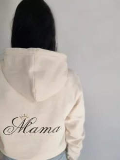 Bluza unisex z kapturem Mama z koroną