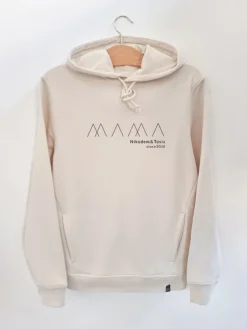Bluza unisex z kapturem z gemoterycznym napisem MAMA