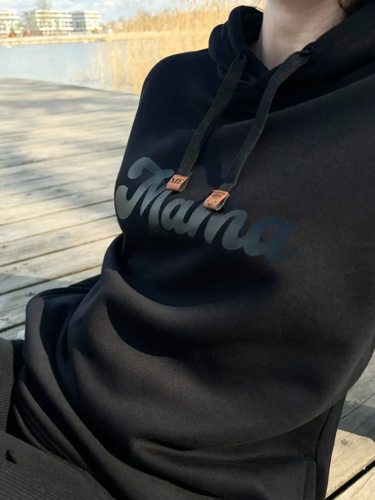 Bluza unisex z kapturem z nadrukiem Mama