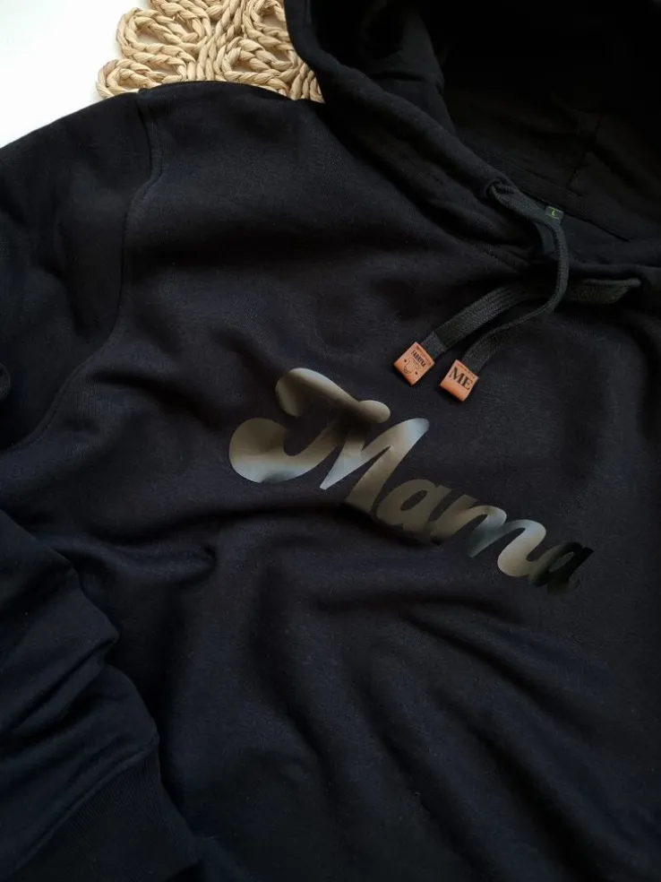 Bluza unisex z kapturem z nadrukiem Mama