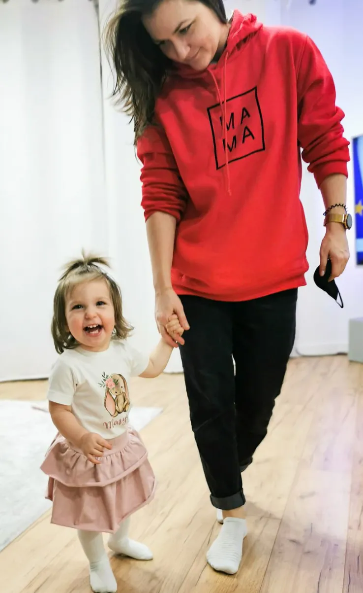 Bluza unisex z nadrukiem MAMA/TATA