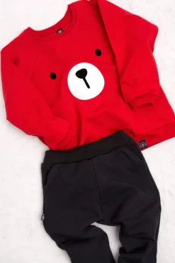 Bluza z buźką misia