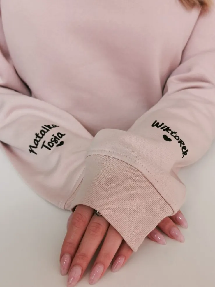 Bluza z kapturem dla mamy z imionkami dzieci
