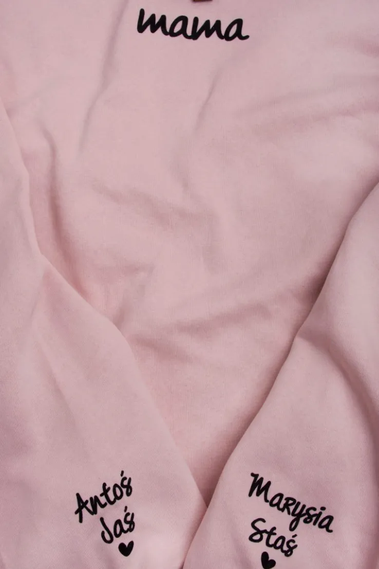 Bluza z kapturem dla mamy z imionkami dzieci