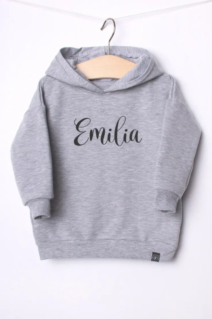 Bluza z kapturem i imieniem dziecka