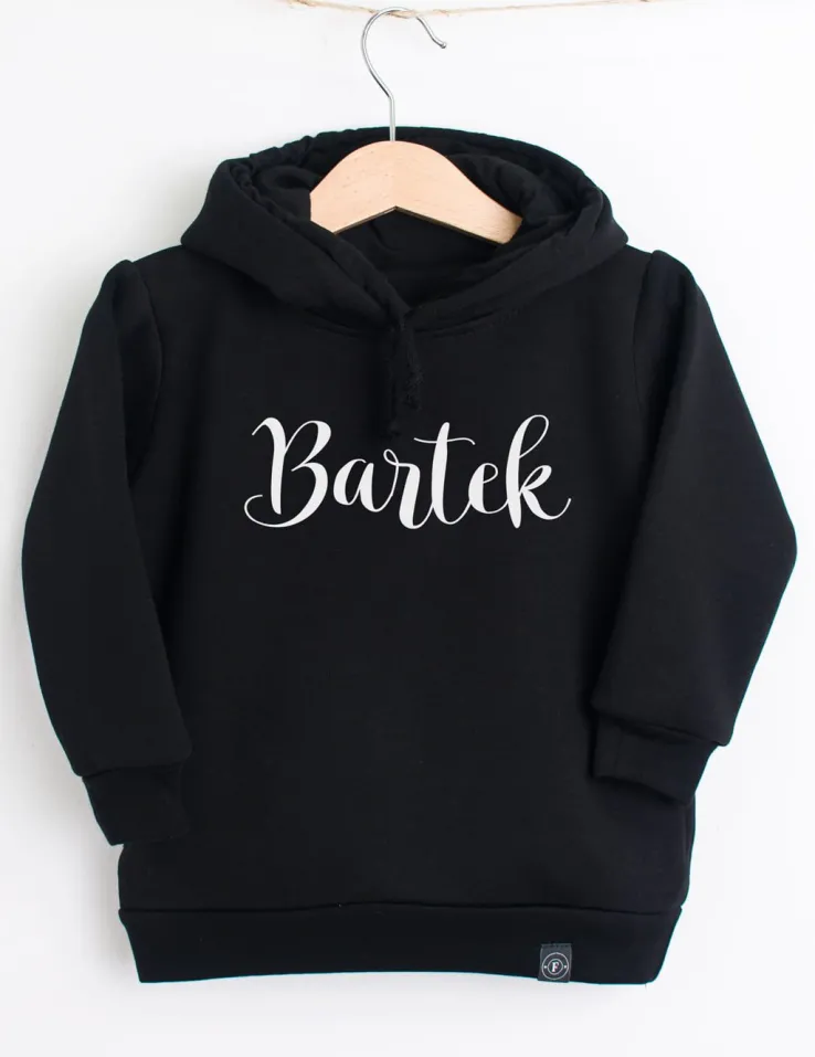 Bluza z kapturem i imieniem dziecka