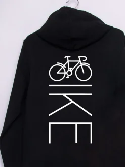 Bluza z kapturem z nadrukiem na plecach BIKE