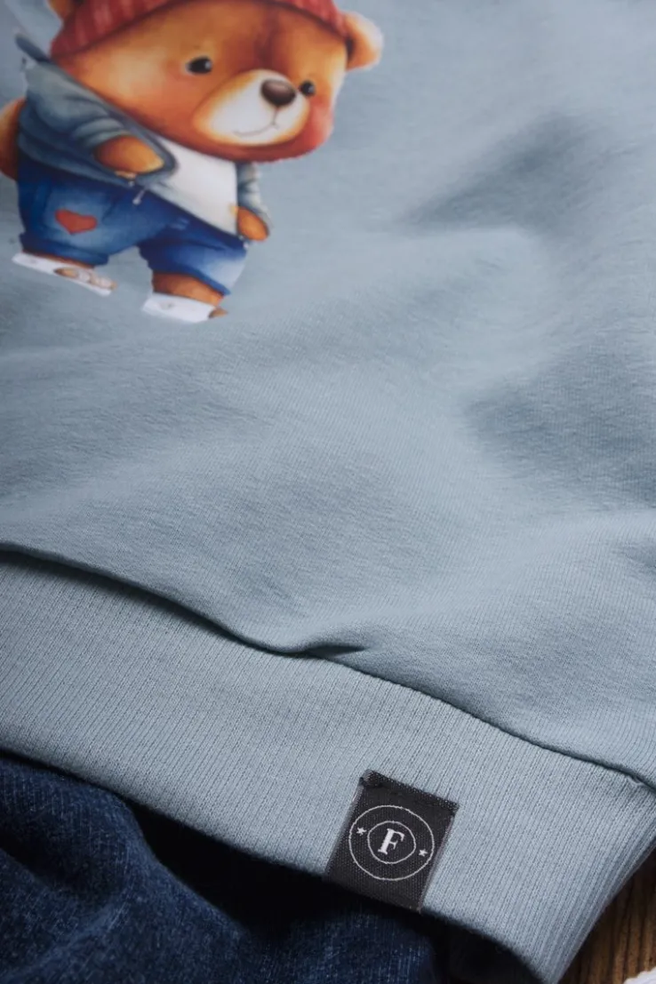 Bluza z kapturem z uszkami niedźwiadek