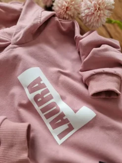 Bluza z kapturem z uszkami z inicjałem i imieniem