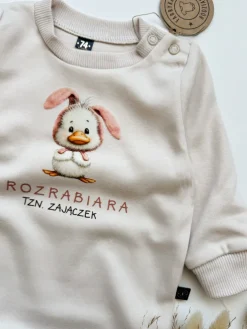 Body dla niemowlaka rozrabiara tzn. zajączek