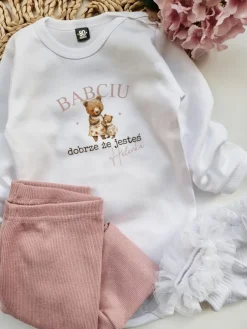 Body dla niemowlaka z misiami Babciu dobrze, że jesteś